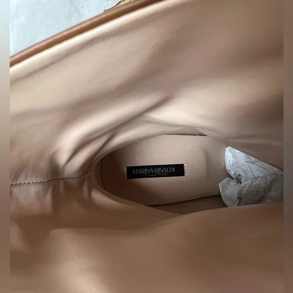 Marina Rinaldi Women's Leibniz Block Heel Suede Ankle Boots Leather Sz 40 US 10 - Picture 7 of 9